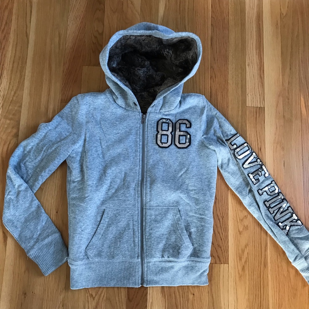 PINK Hoodie soft and warm XS